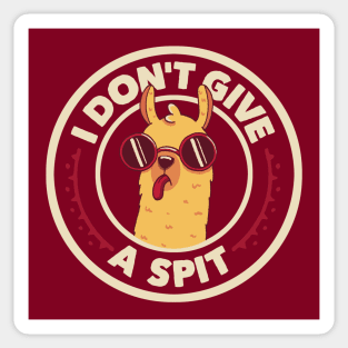 I Don't Give a Spit by Tobe Fonseca Sticker